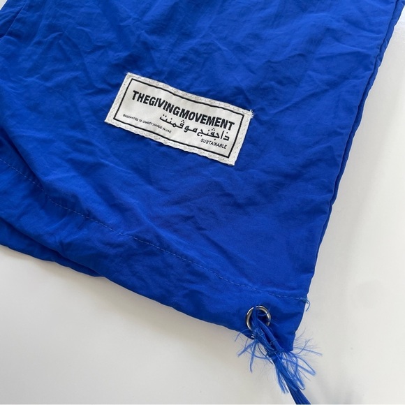 The Giving Movement Bright Blue Women's Nylon Windbreaker Pants Joggers Size XS - Picture 6 of 10